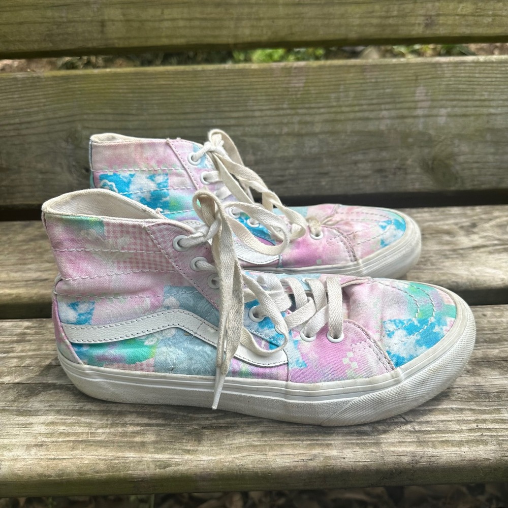 Vans Sk8-Hi Tapered VR3 Sunny Day Tie Dye High Top Sneakers Womens 8.5 Mens‎ 7.0